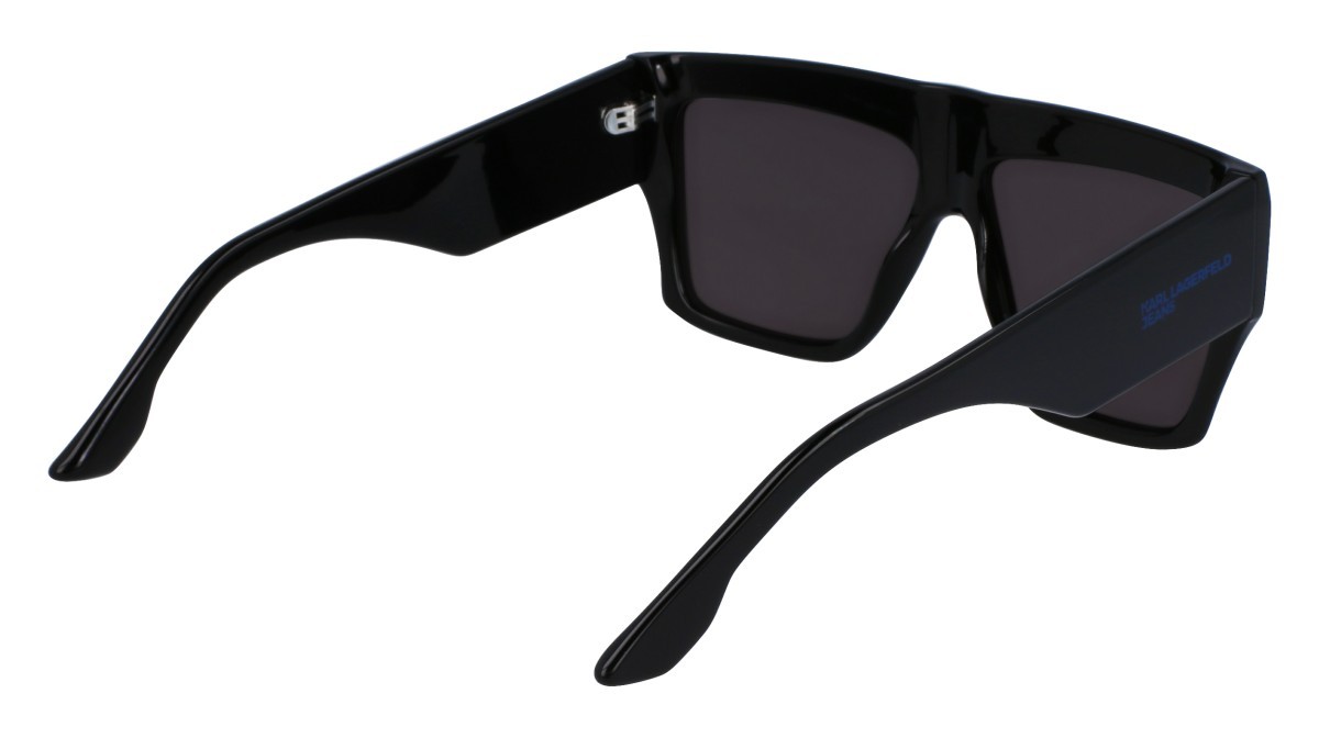 Sonnenbrillen Karl Lagerfeld KLJ6148S (001) farbe shiny black form rechteckig gläser solid smoke