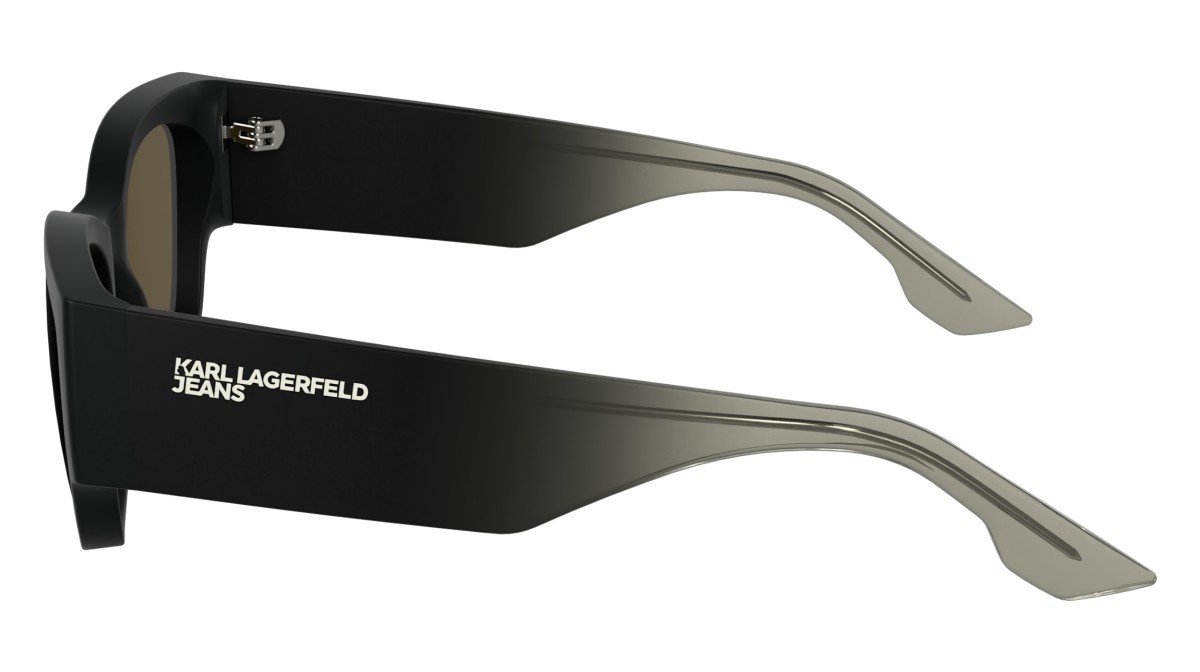 Occhiali da sole Karl Lagerfeld KLJ6168S (002) colore matte black forma pantos lenti solid brown