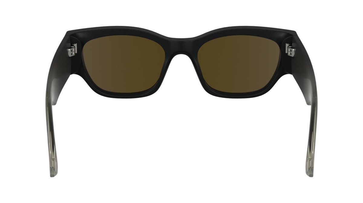 Occhiali da sole Karl Lagerfeld KLJ6168S (002) colore matte black forma pantos lenti solid brown