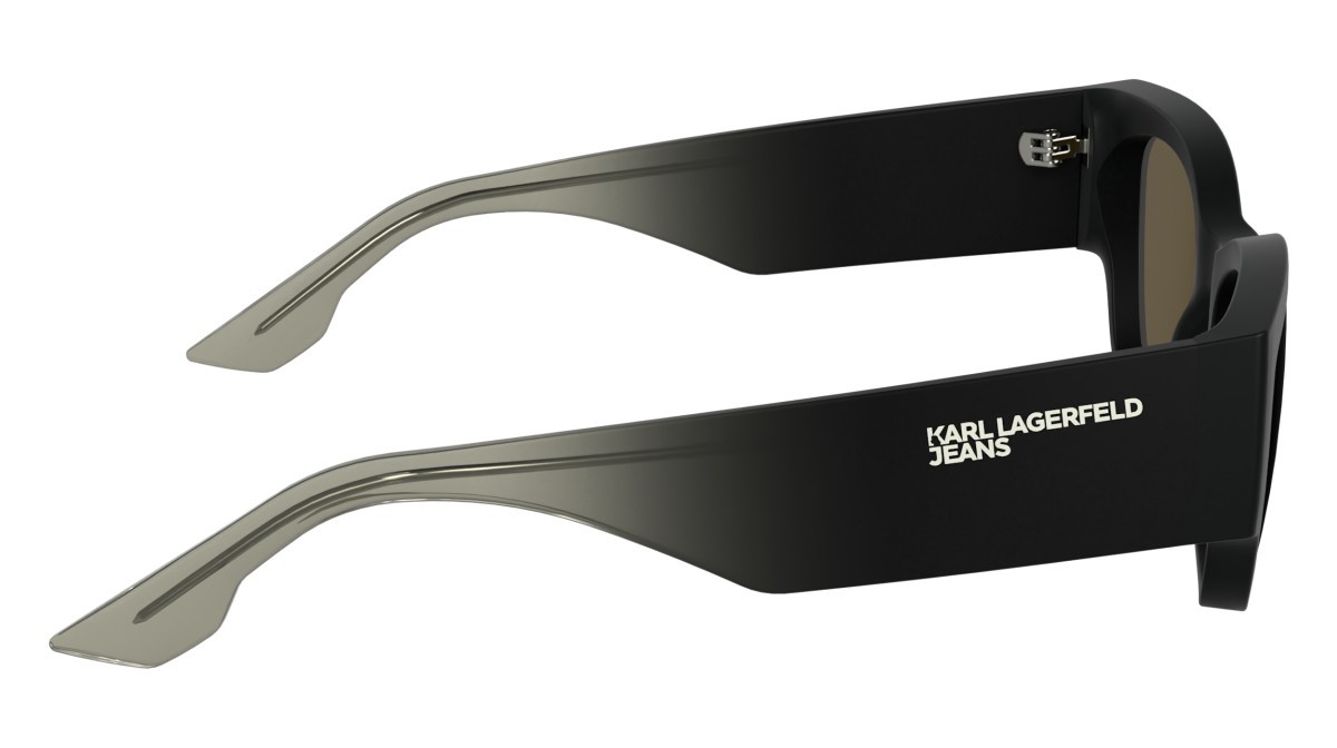 Occhiali da sole Karl Lagerfeld KLJ6168S (002) colore matte black forma pantos lenti solid brown