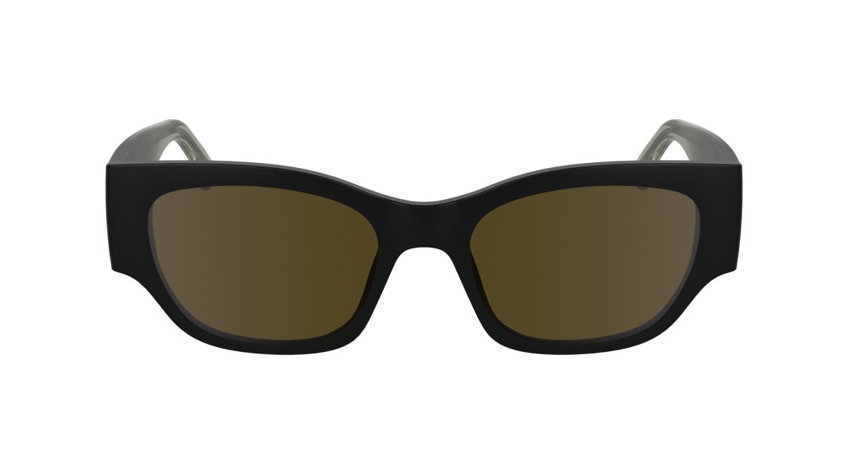 Occhiali da sole Karl Lagerfeld KLJ6168S (002) colore matte black forma pantos lenti solid brown