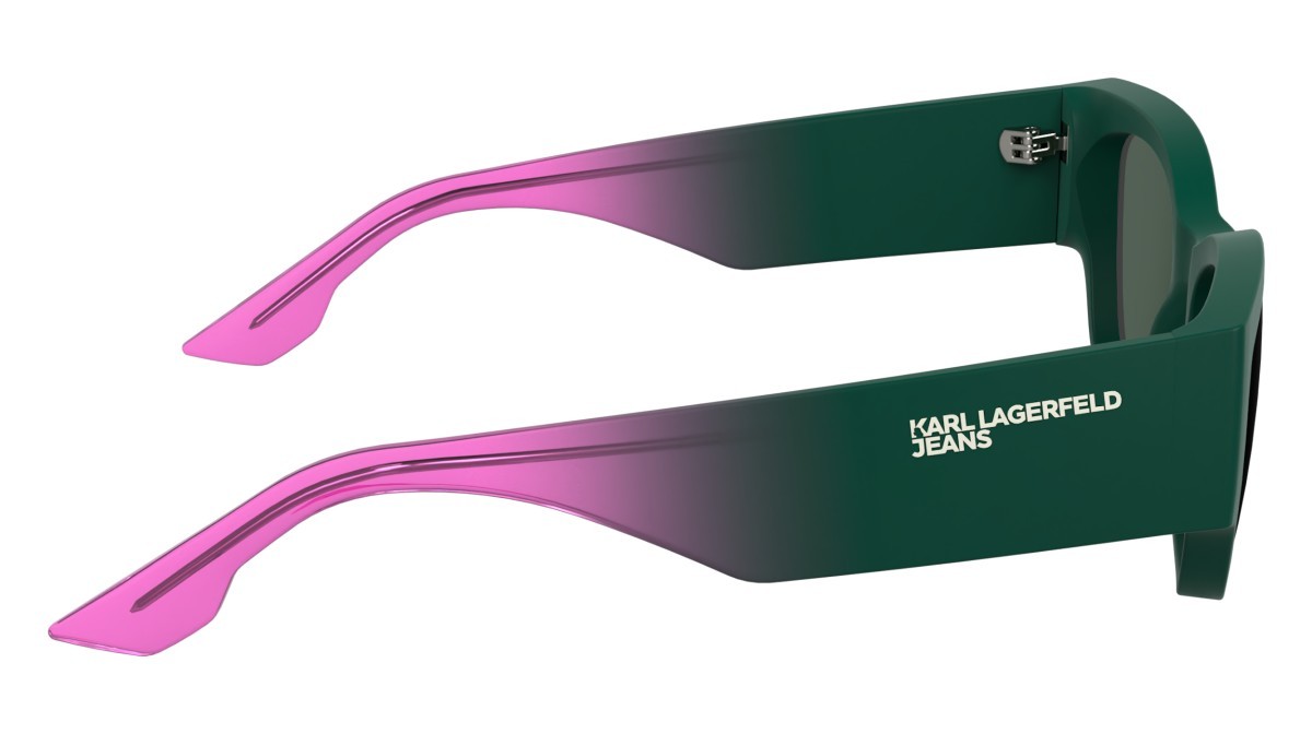 Occhiali da sole Karl Lagerfeld KLJ6168S (301) colore matte dark green forma pantos lenti solid green