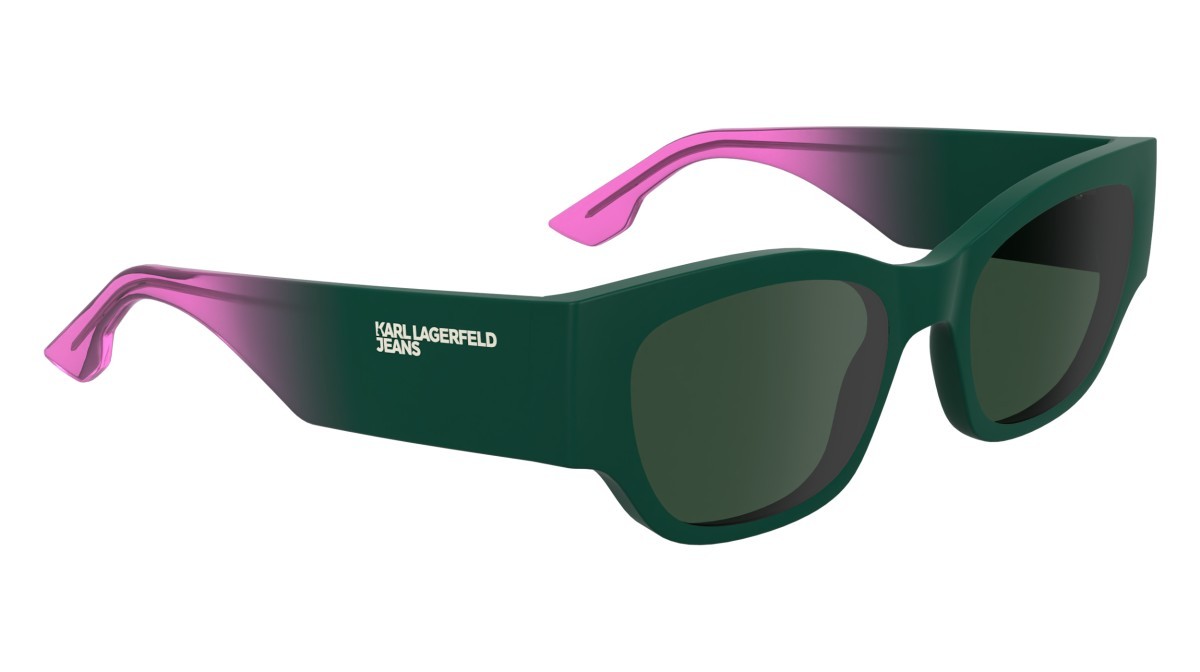 Occhiali da sole Karl Lagerfeld KLJ6168S (301) colore matte dark green forma pantos lenti solid green