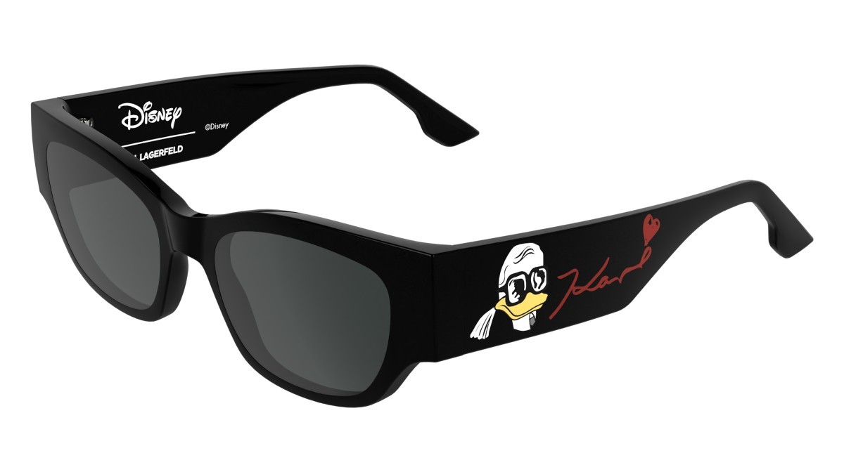Occhiali da sole Karl Lagerfeld KLJ6168SND (001) colore shiny black forma pantos lenti solid smoke