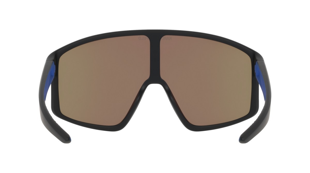 Occhiali da sole Karl Lagerfeld KLJ6228S (008) colore matte black/ll blue ion forma mask lenti blue ion