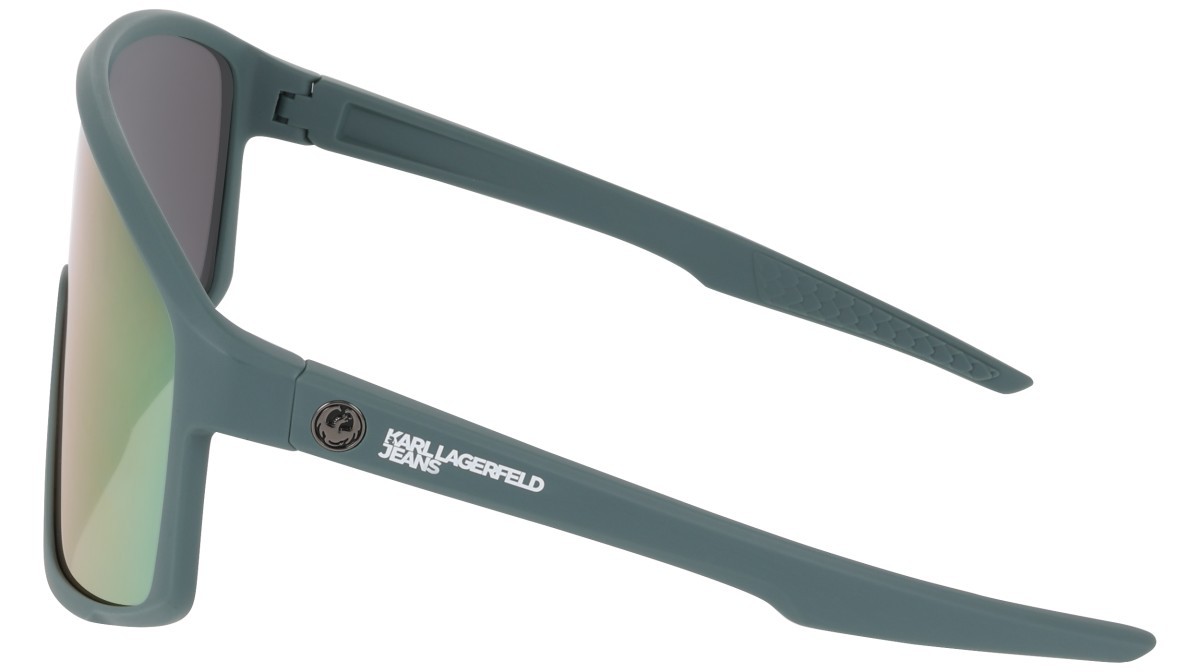 Occhiali da sole Karl Lagerfeld KLJ6228S (021) colore dark grey/ll red ion forma mask lenti red ion