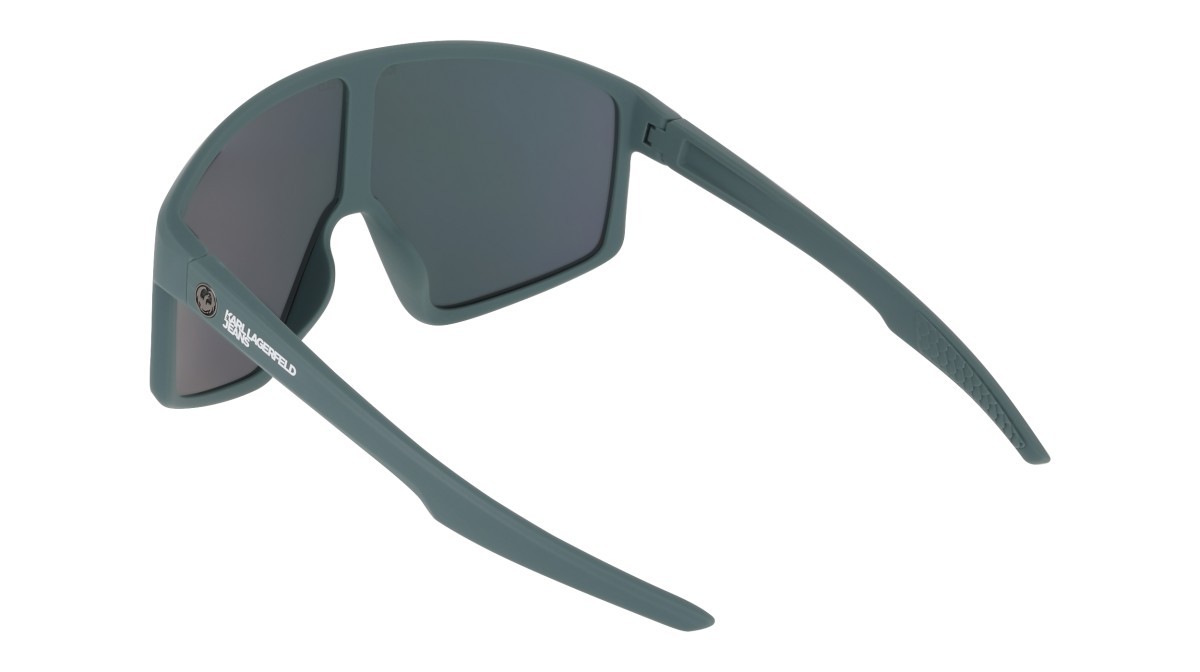 Occhiali da sole Karl Lagerfeld KLJ6228S (021) colore dark grey/ll red ion forma mask lenti red ion