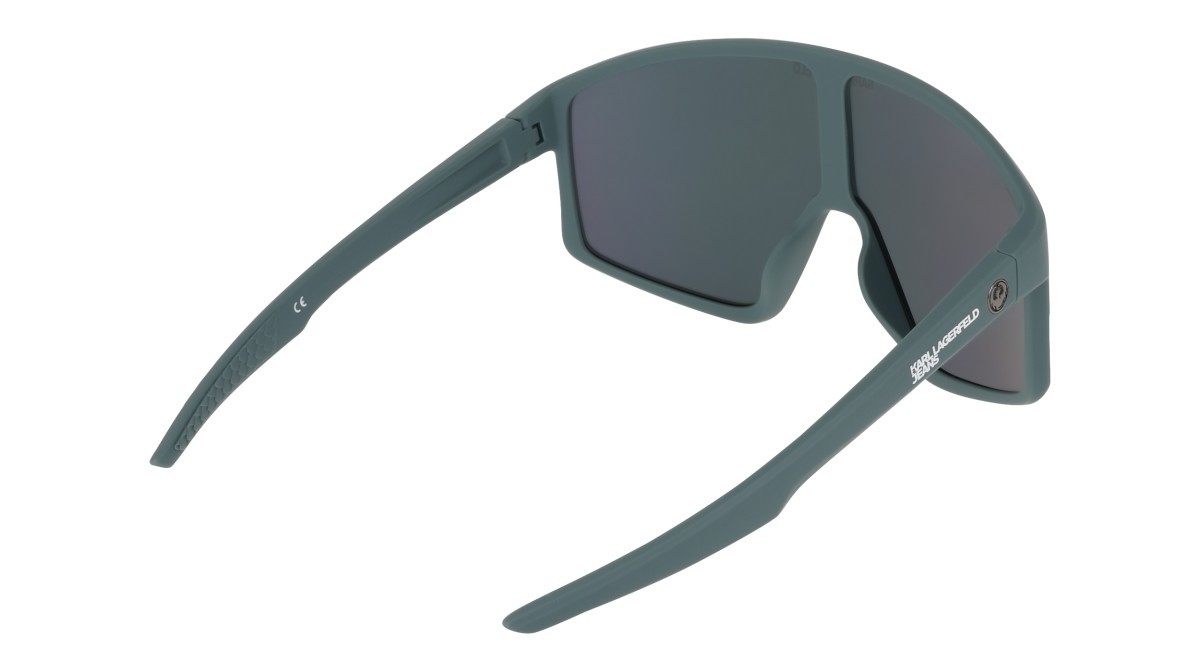 Occhiali da sole Karl Lagerfeld KLJ6228S (021) colore dark grey/ll red ion forma mask lenti red ion