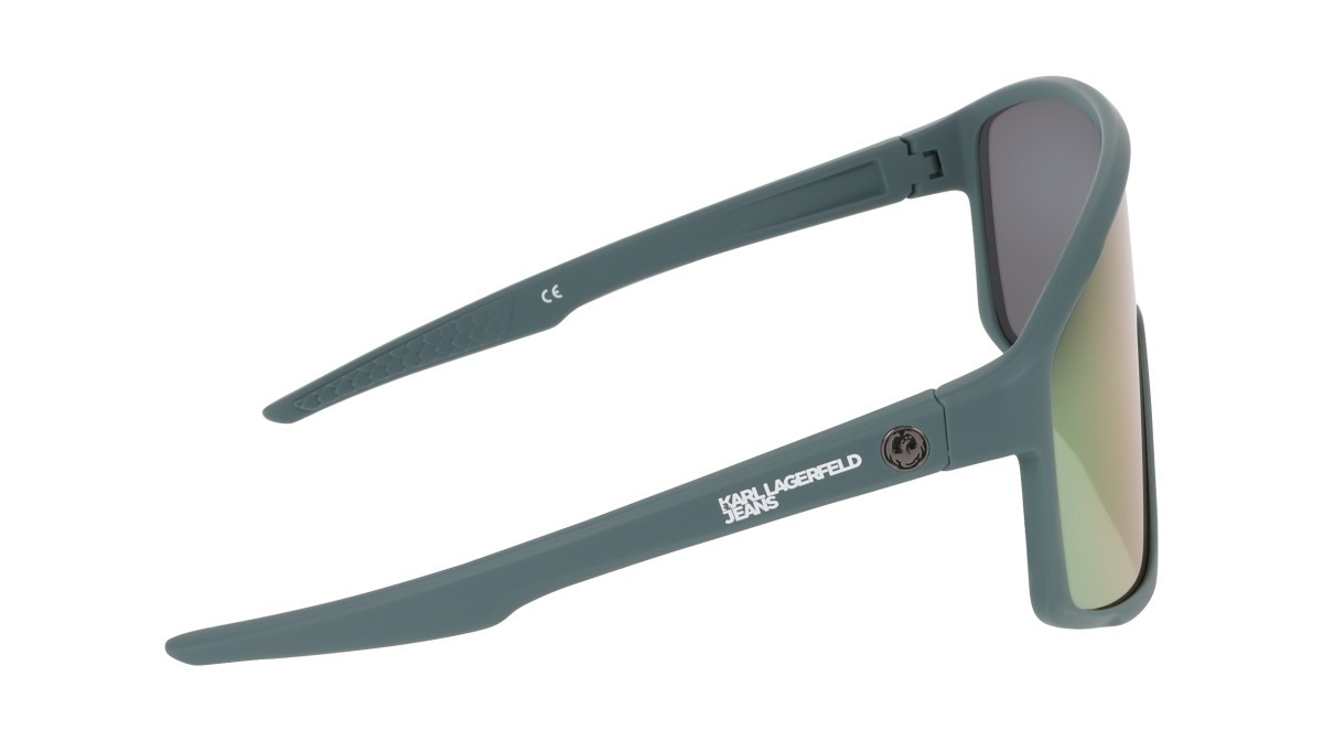 Occhiali da sole Karl Lagerfeld KLJ6228S (021) colore dark grey/ll red ion forma mask lenti red ion