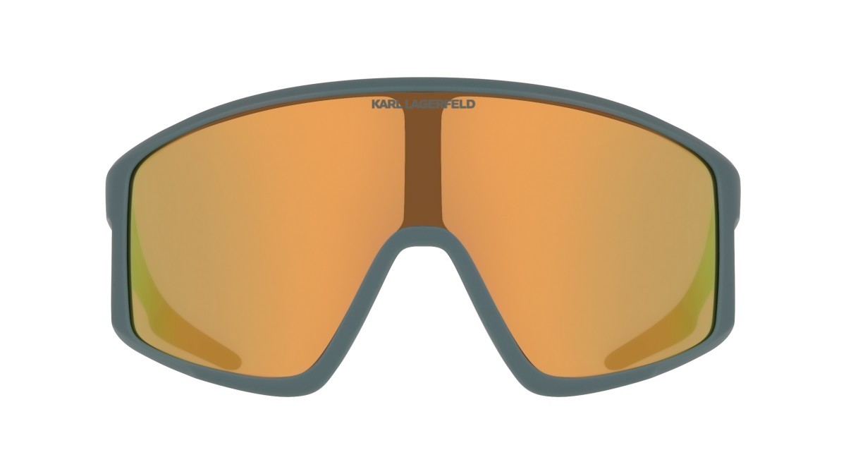 Occhiali da sole Karl Lagerfeld KLJ6228S (021) colore dark grey/ll red ion forma mask lenti red ion