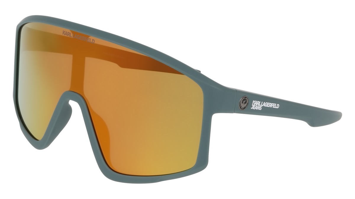 Occhiali da sole Karl Lagerfeld KLJ6228S (021) colore dark grey/ll red ion forma mask lenti red ion