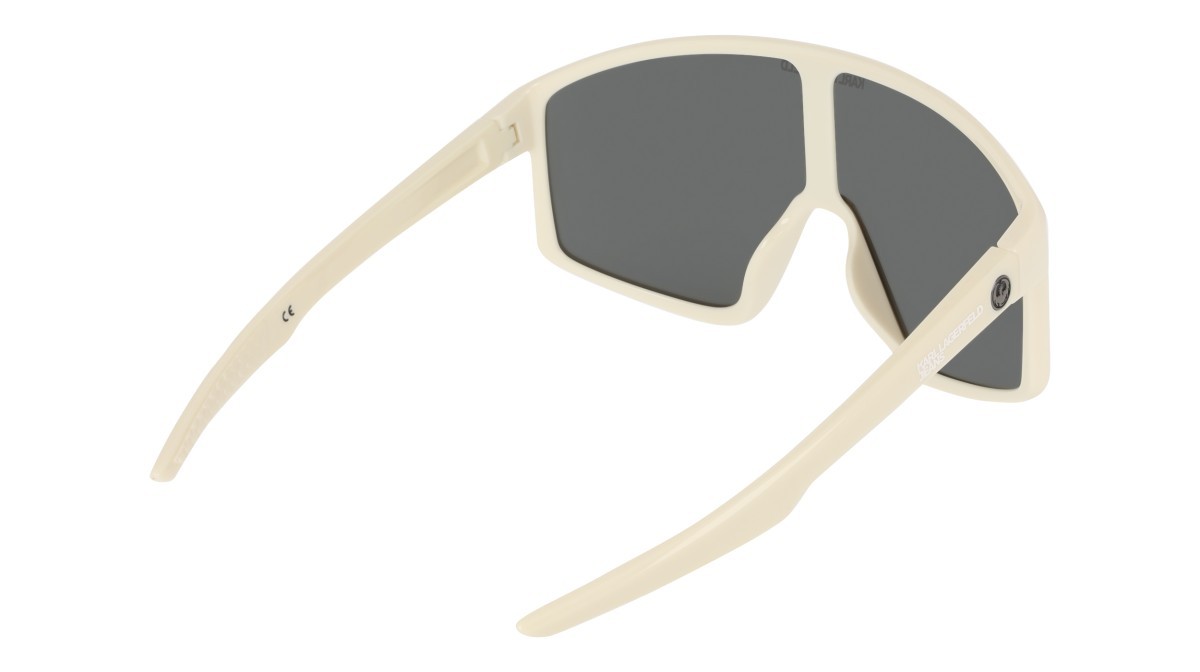 Occhiali da sole Karl Lagerfeld KLJ6228S (104) colore white/ll smoke forma mask lenti smoke