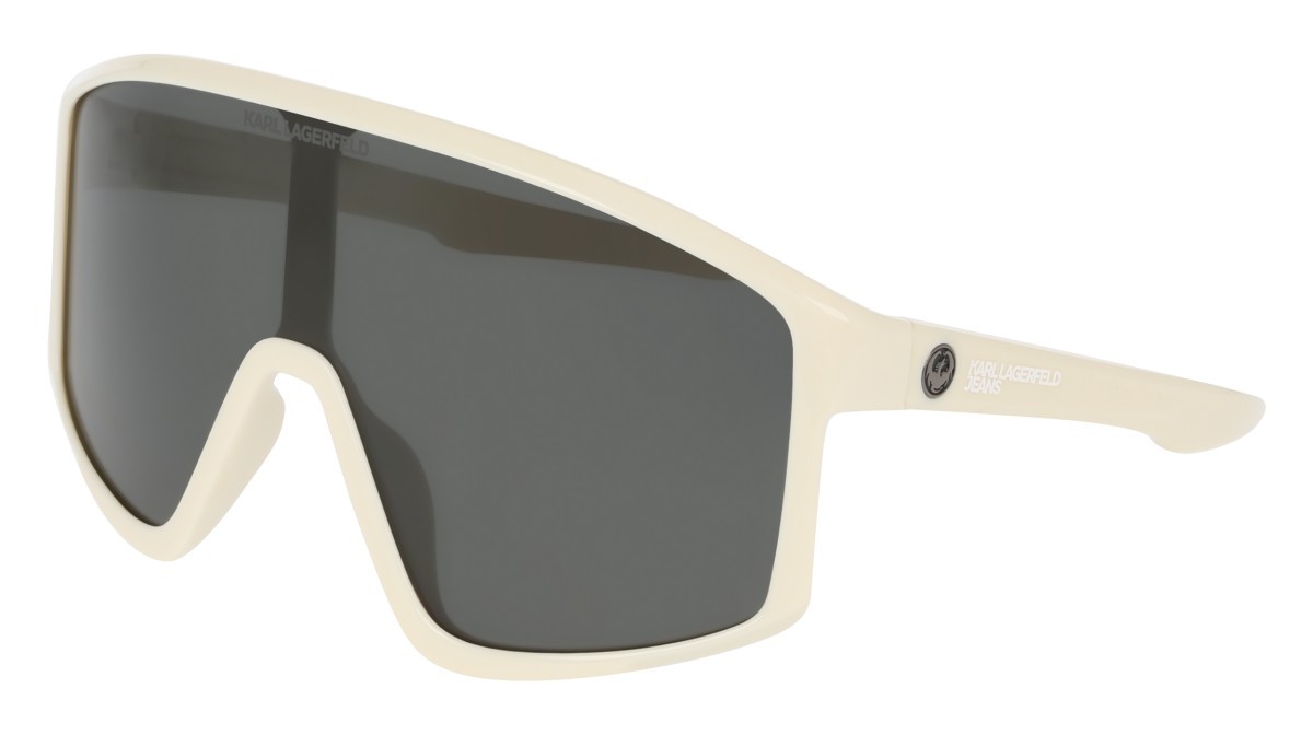 Occhiali da sole Karl Lagerfeld KLJ6228S (104) colore white/ll smoke forma mask lenti smoke