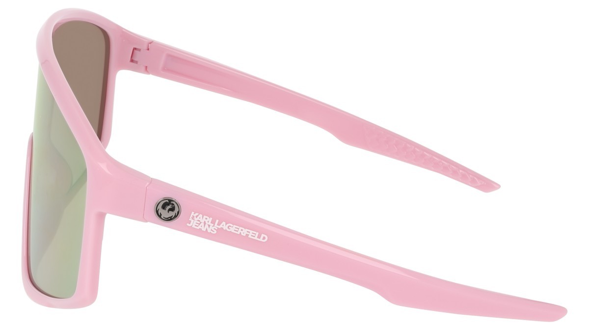 Occhiali da sole Karl Lagerfeld KLJ6228S (685) colore fairytale pink/ll rose gld ion forma mask lenti rose gold ion