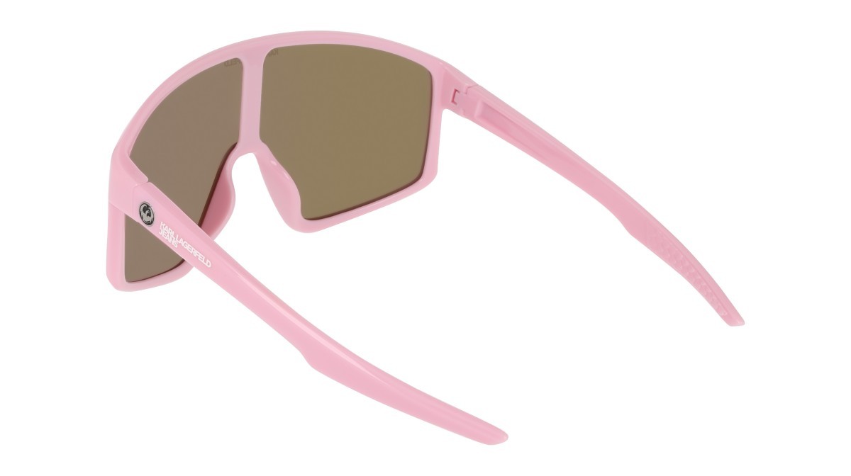 Occhiali da sole Karl Lagerfeld KLJ6228S (685) colore fairytale pink/ll rose gld ion forma mask lenti rose gold ion