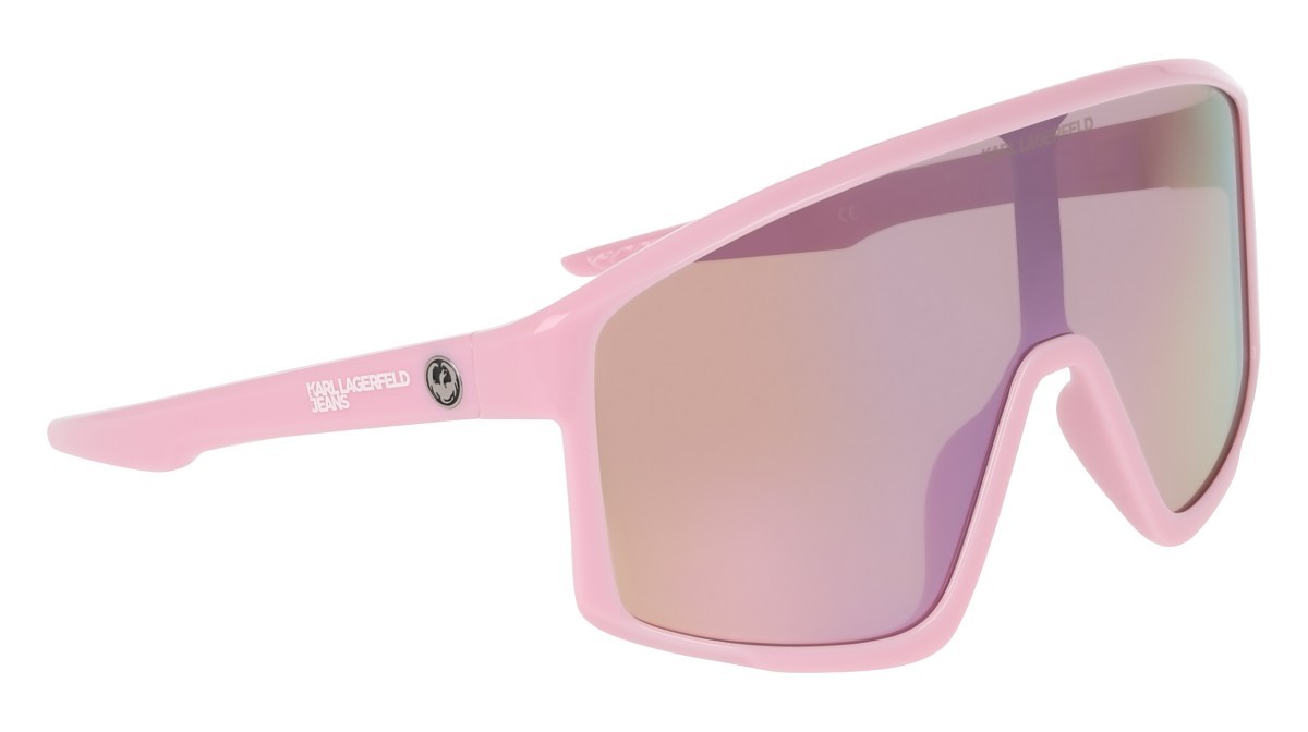 Occhiali da sole Karl Lagerfeld KLJ6228S (685) colore fairytale pink/ll rose gld ion forma mask lenti rose gold ion