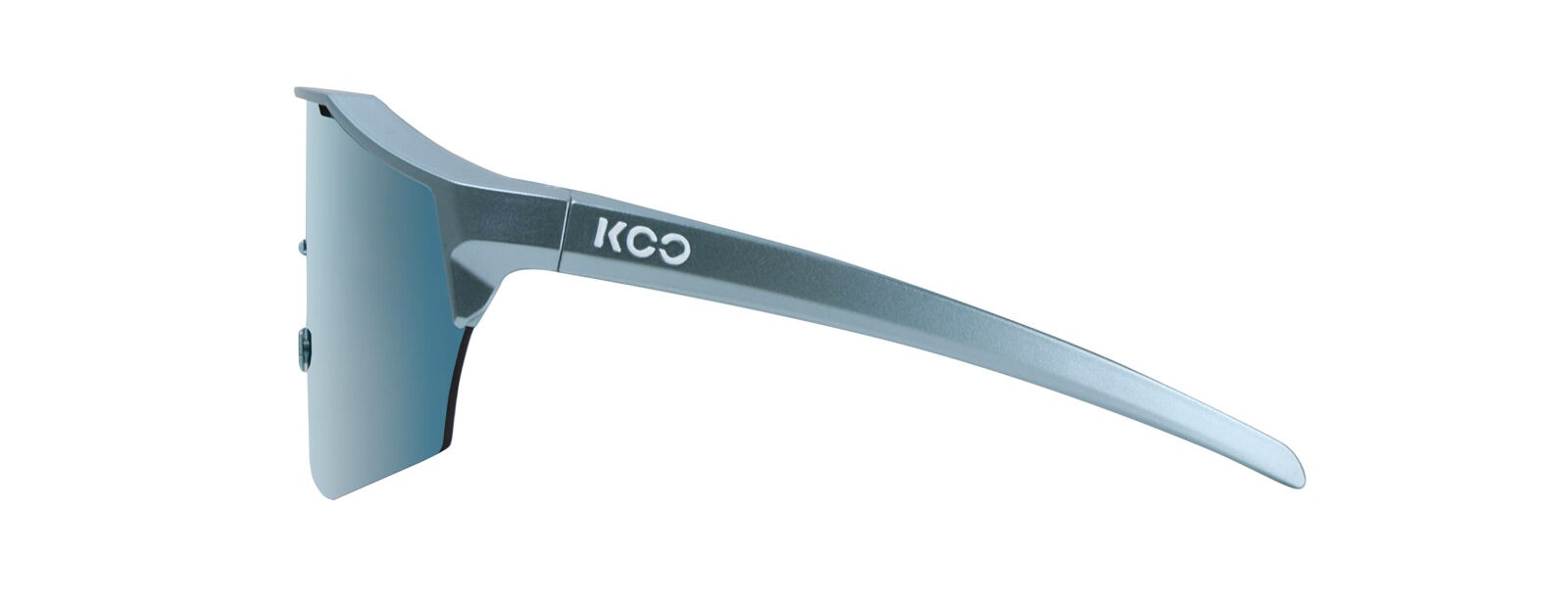 Occhiali da sole Koo Alibi OEY00009823 colore metallic light blue lenti super blue mirror