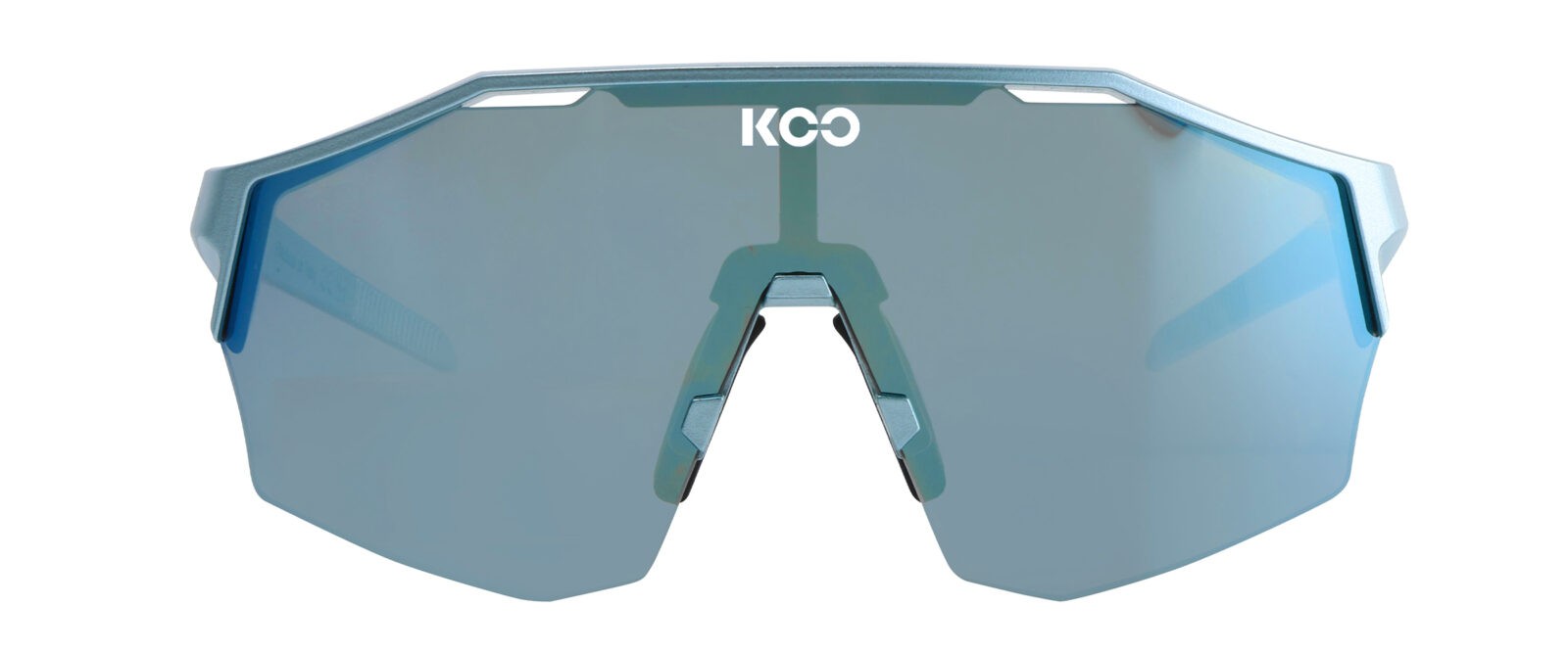 Occhiali da sole Koo Alibi OEY00009823 colore metallic light blue lenti super blue mirror