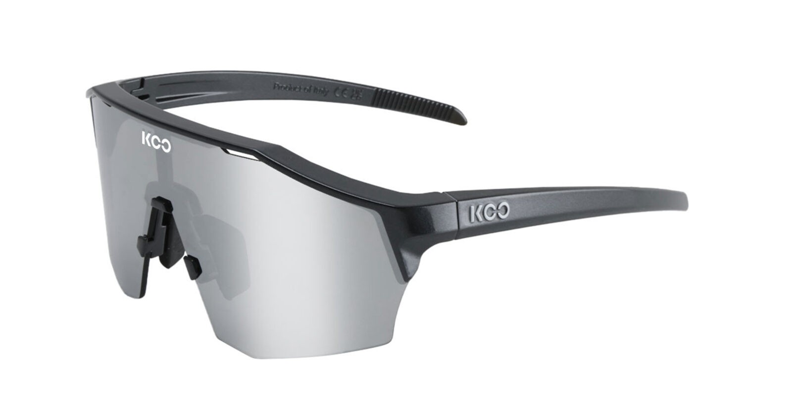 Occhiali da sole Koo Alibi OEY00009824 colore metallic grey lenti super silver mirror