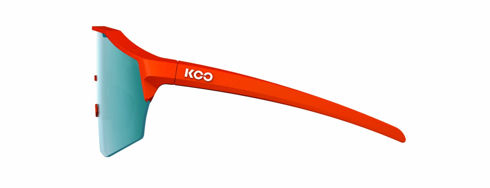 Occhiali da sole Koo Alibi OEY00009964 colore orange matt lenti green mirror