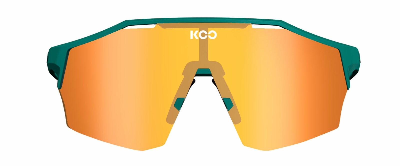 Occhiali da sole Koo Alibi OEY00009965 colore persian green matt lenti orange mirror