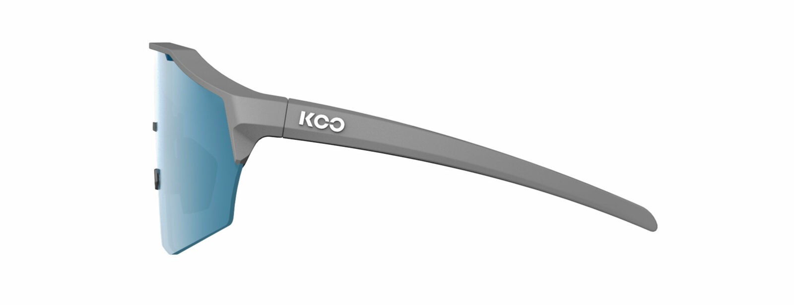 Occhiali da sole Koo Alibi OEY00009966 colore grey matt lenti turquoise mirror
