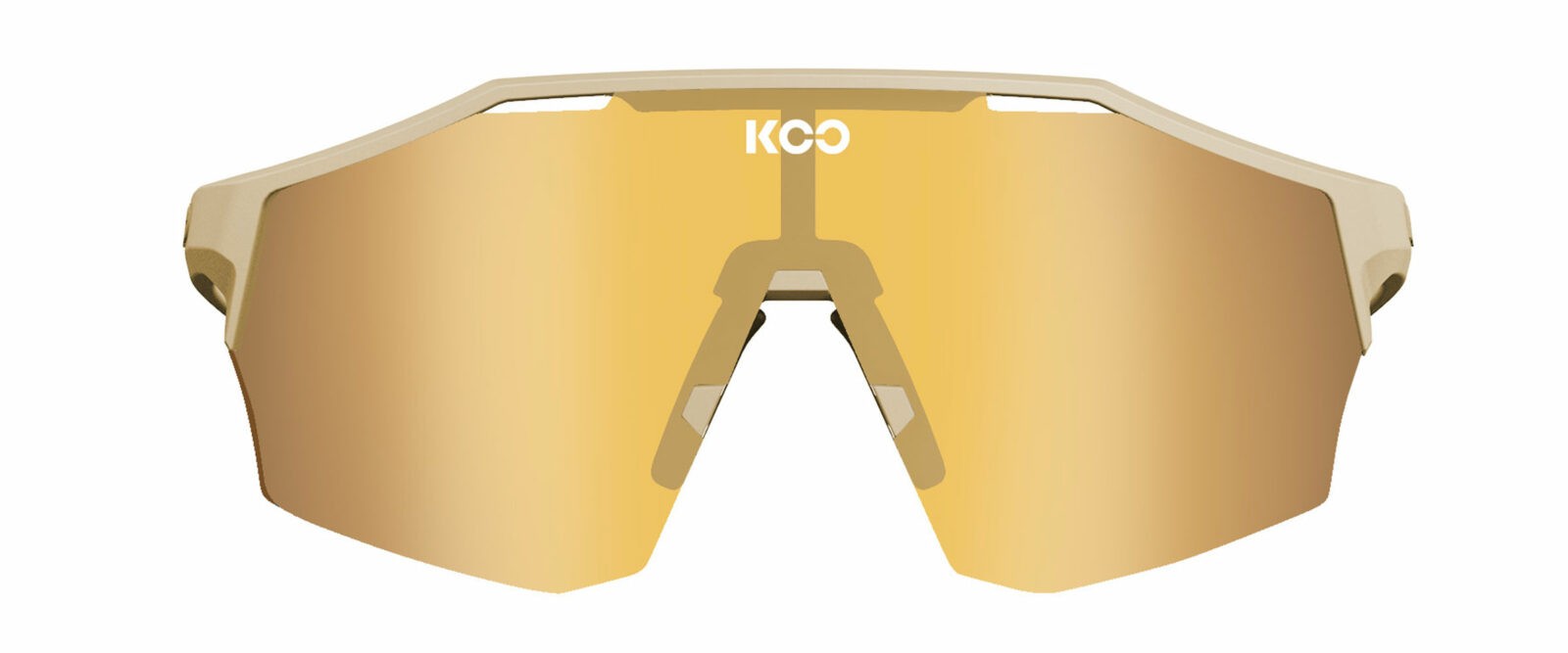 Occhiali da sole Koo Alibi OEY00009969 colore sand matt lenti gold mirror