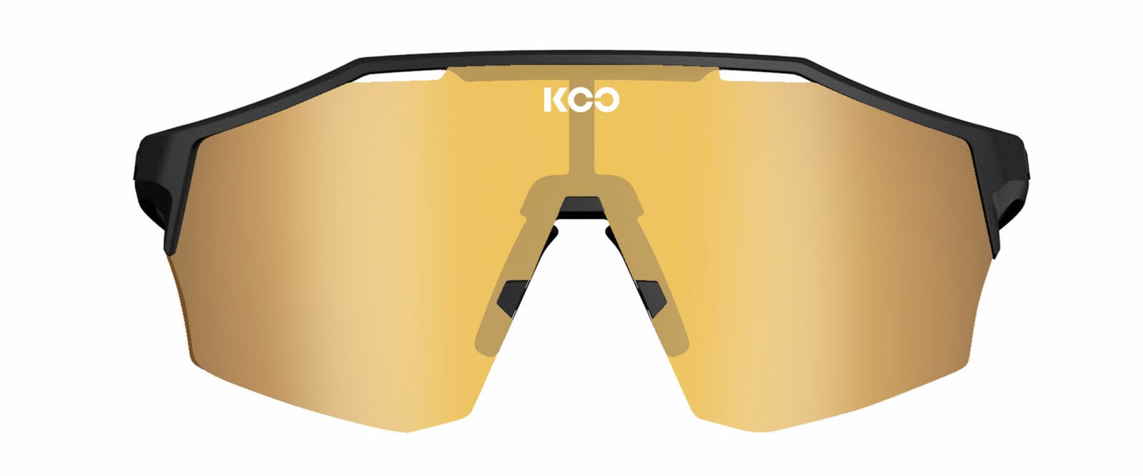 Occhiali da sole Koo Alibi OEY00009970 colore black matt lenti gold mirror