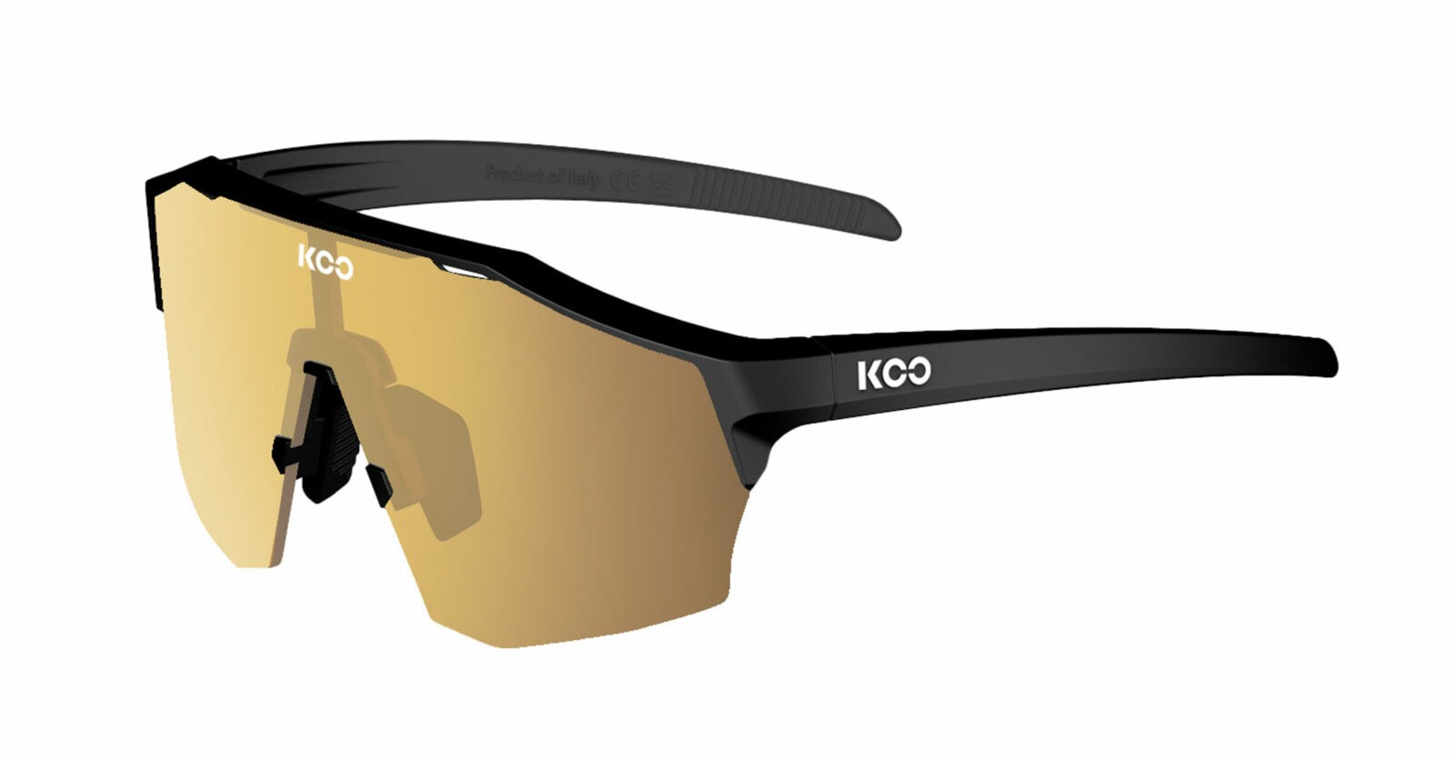 Occhiali da sole Koo Alibi OEY00009970 colore black matt lenti gold mirror