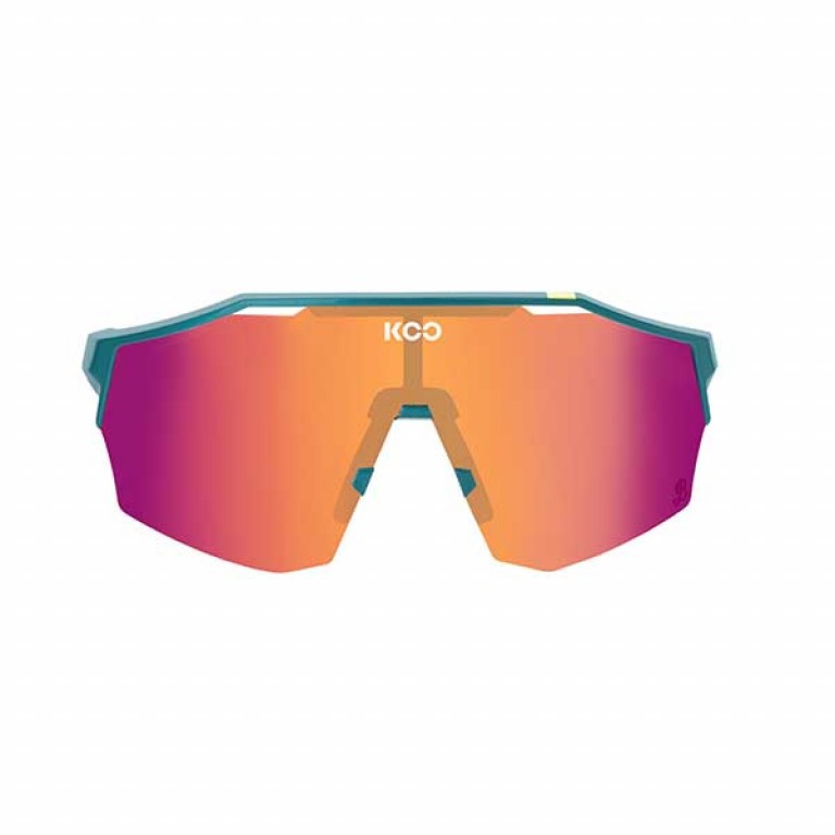 Sonnenbrillen Koo Alibi Bora OEY00009974 farbe metallic green gläser photochromic fuchsia mirror