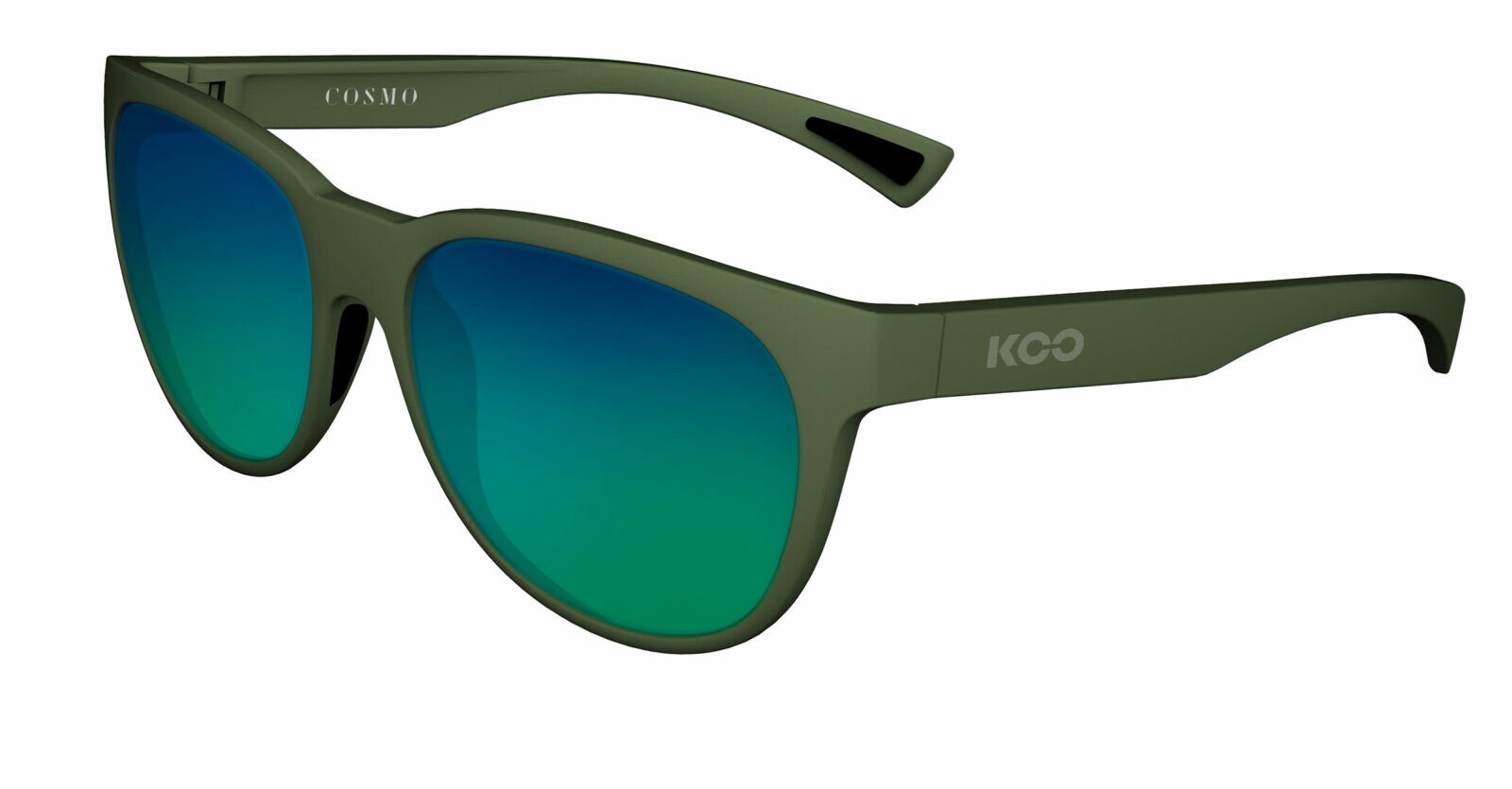 Occhiali da sole Koo Cosmo OEY00013929 colore olive green matt lenti green mirror