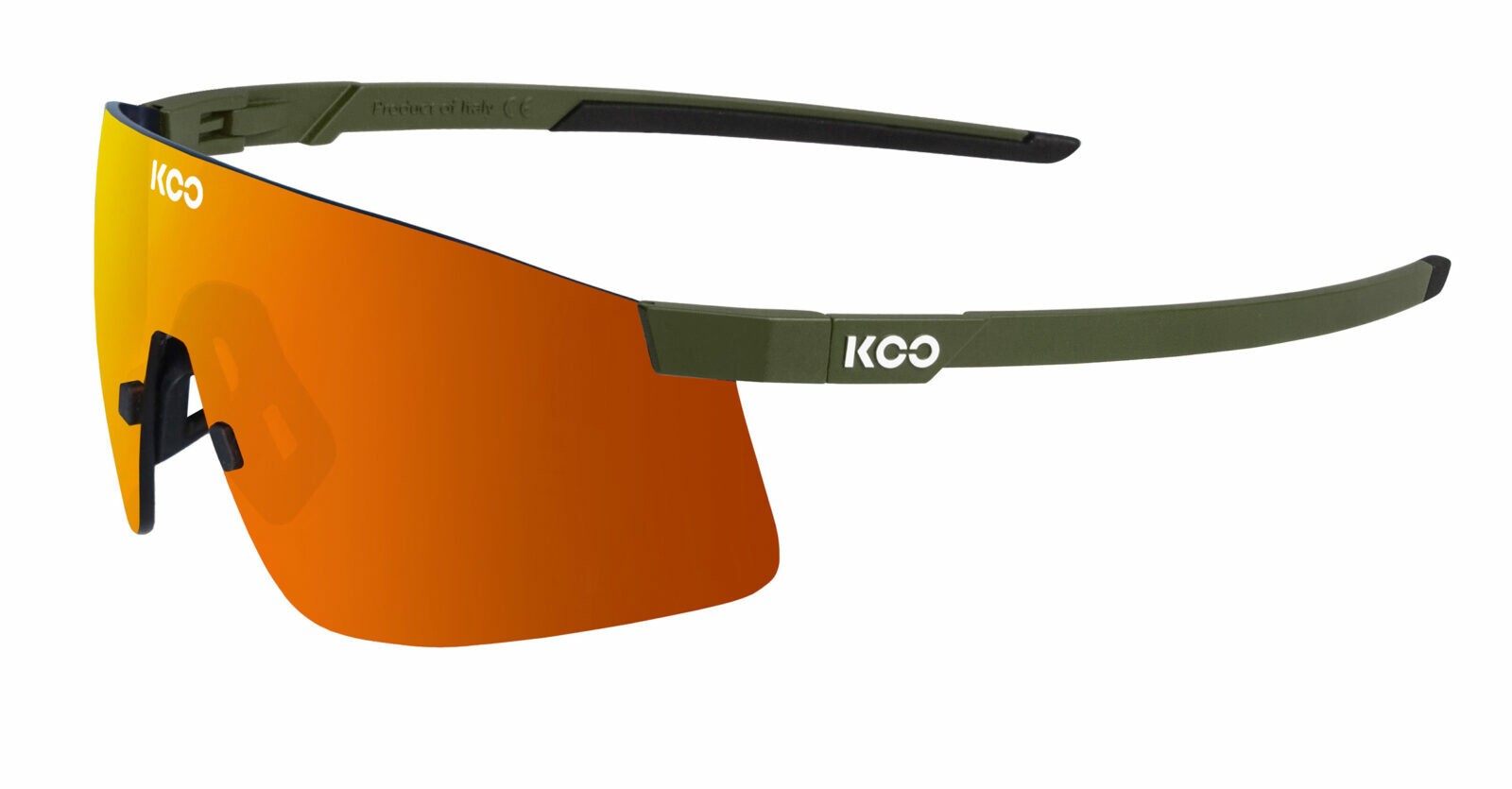Occhiali da sole Koo Nova OEY00006921 colore olive green matt lenti orange mirror