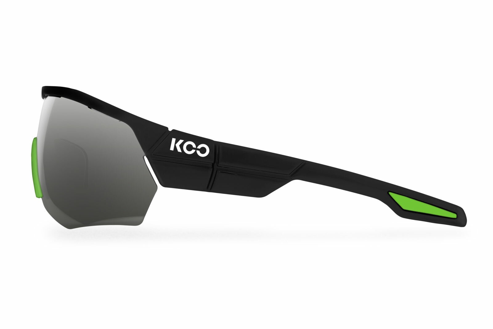 Sonnenbrillen Koo Open Cube CEY00003615 farbe black/ lime gläser smoke mirror + lenses clear