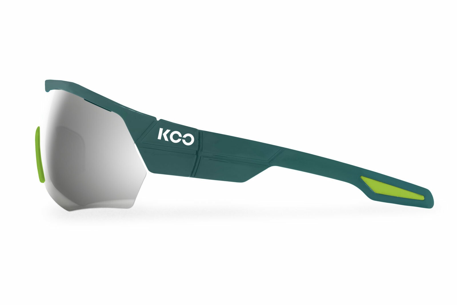 Sonnenbrillen Koo Open Cube CEY00003643 farbe pine green/ lime gläser ultra white + lenses clear