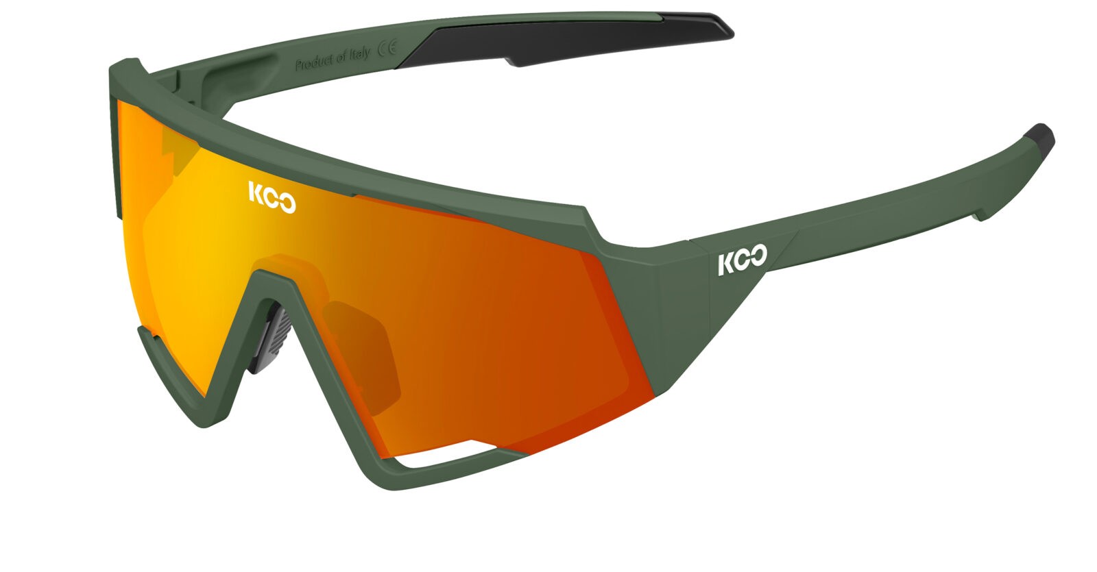 Occhiali da sole Koo Spectro OEY00004946 colore green matt lenti orange mirror