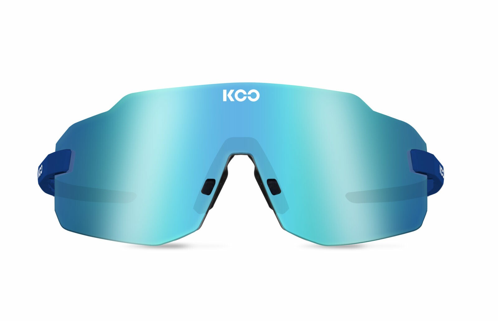 Occhiali da sole Koo Supernova OEY00007910 colore blue matt lenti turquoise