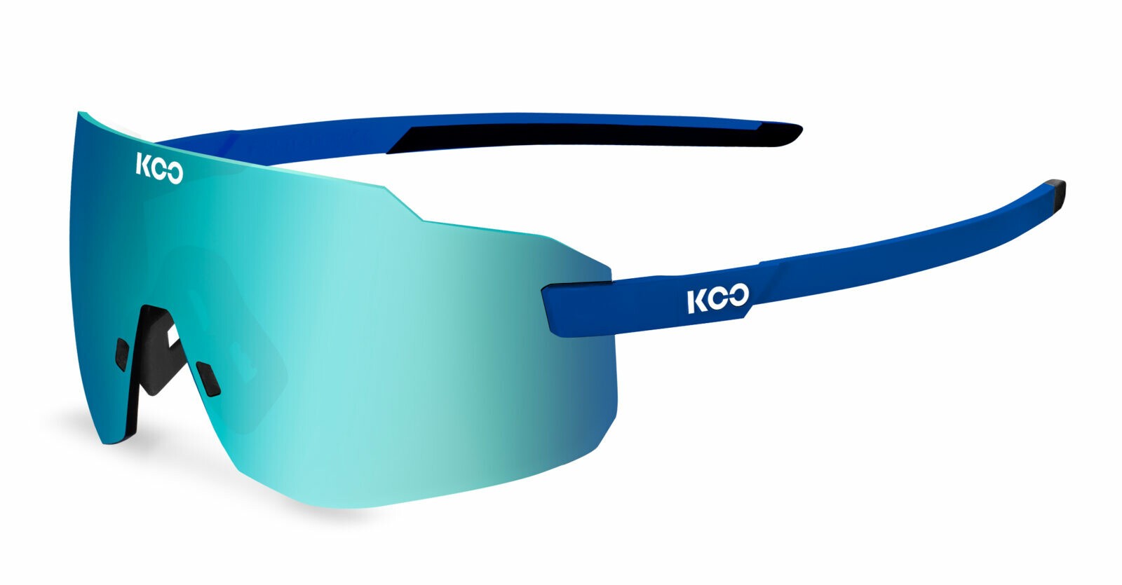 Occhiali da sole Koo Supernova OEY00007910 colore blue matt lenti turquoise