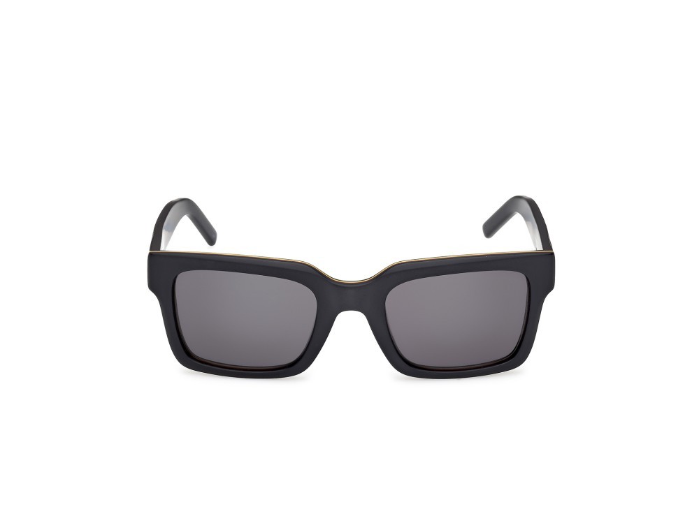 Occhiali da sole K-Way KW0001 (02A) colore nero opaco forma rettangolare lenti fumo