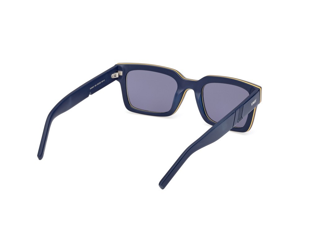 Occhiali da sole K-Way KW0001 (92V) colore blu/monocolore - blu opaco forma rettangolare lenti blu
