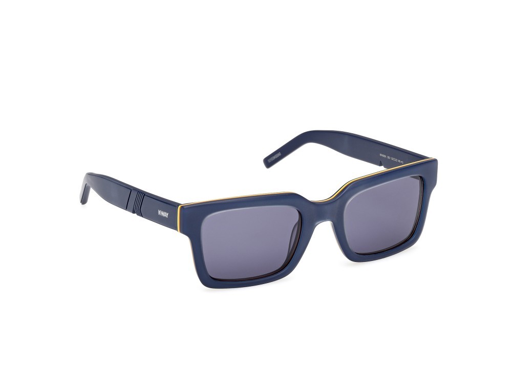 Occhiali da sole K-Way KW0001 (92V) colore blu/monocolore - blu opaco forma rettangolare lenti blu