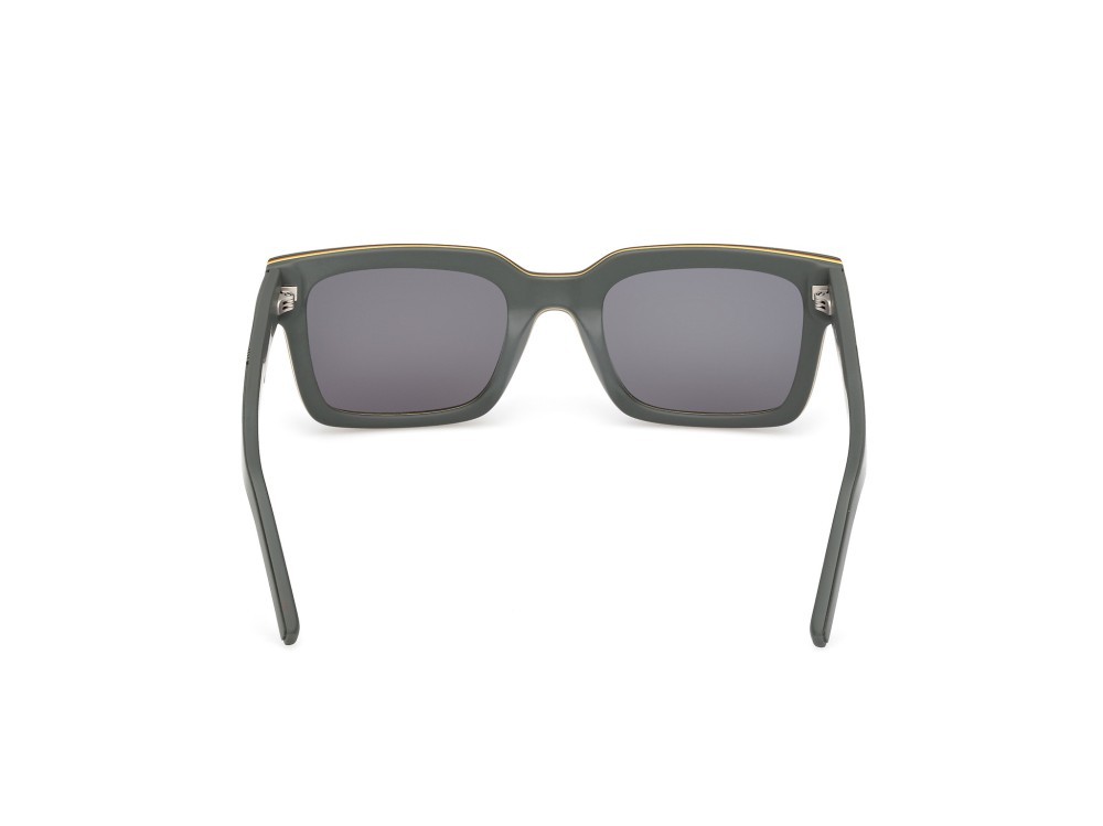 Occhiali da sole K-Way KW0001 (97N) colore verde scuro opaco forma rettangolare lenti verde