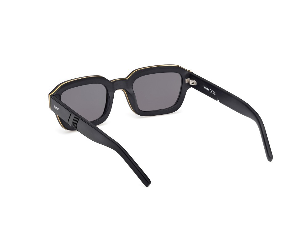 Occhiali da sole K-Way KW0002 (02A) colore nero opaco forma geometrico lenti fumo