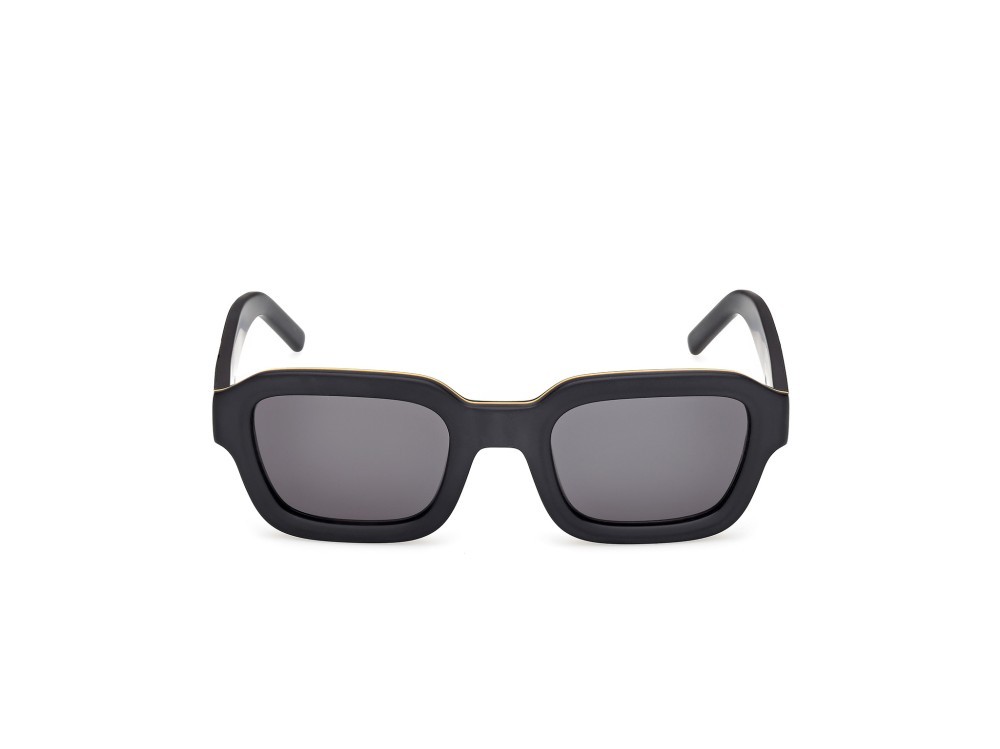 Occhiali da sole K-Way KW0002 (02A) colore nero opaco forma geometrico lenti fumo