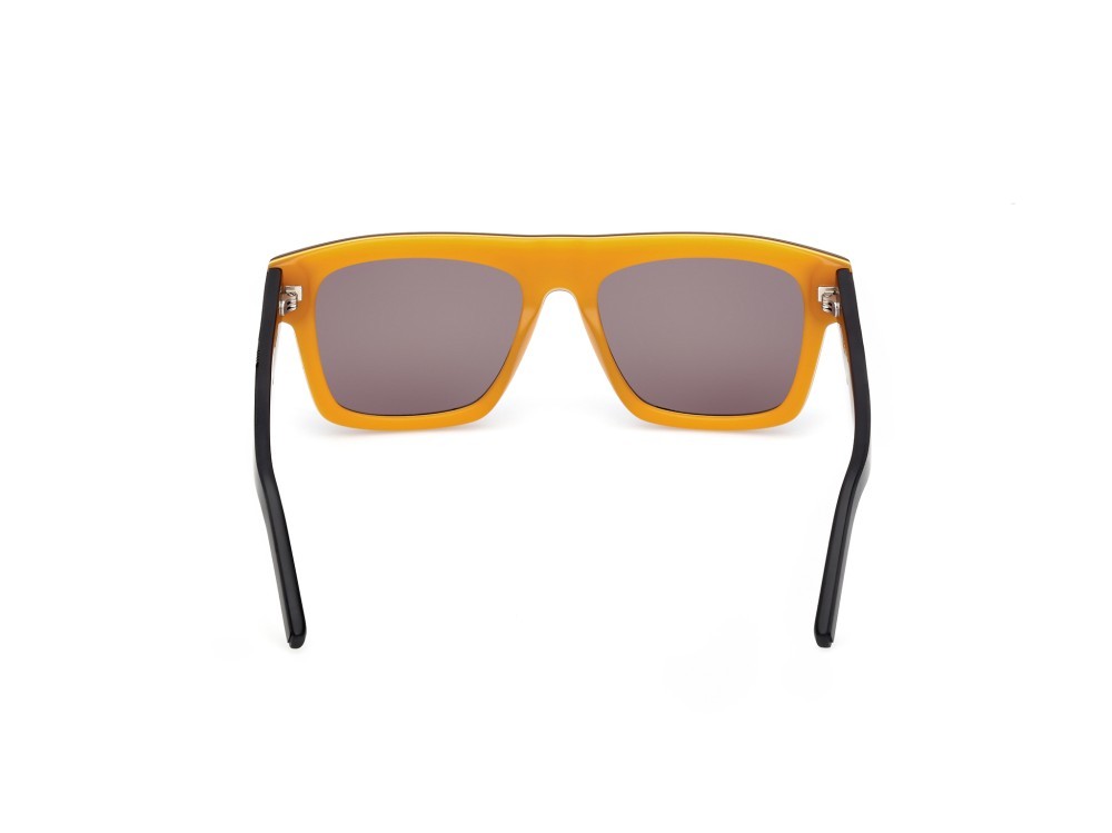 Occhiali da sole K-Way KW0003 (41A) colore giallo/monocolore - nero opaco forma rettangolare lenti fumo