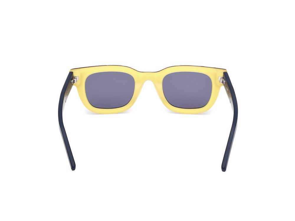 Sunglasses K-Way KW0004 (56V) color avana/monocolore - blu opaco shape rectangle lenses blu