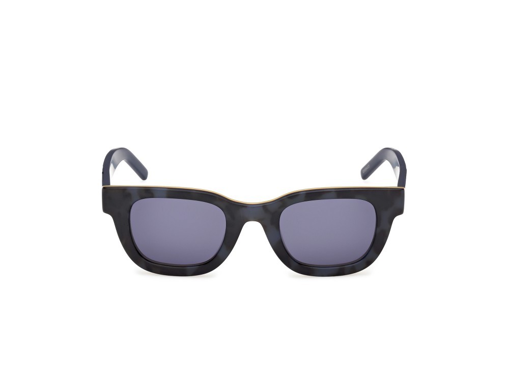 Sunglasses K-Way KW0004 (56V) color avana/monocolore - blu opaco shape rectangle lenses blu