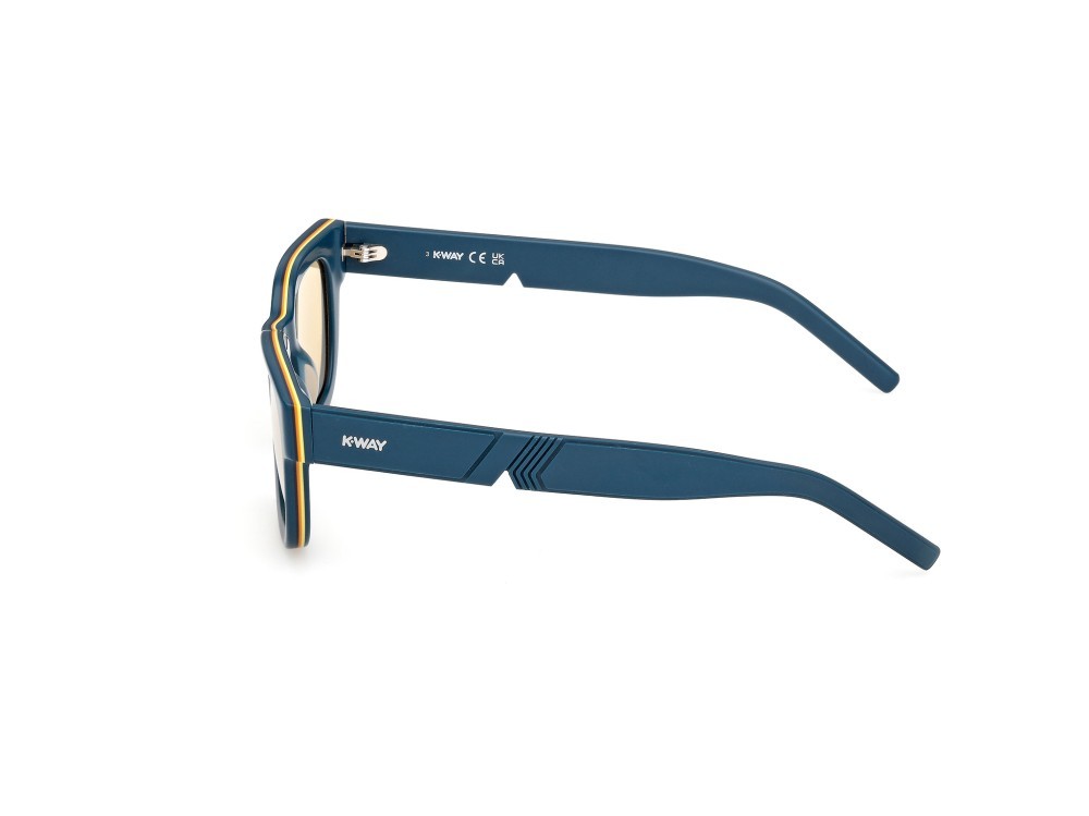 Sunglasses K-Way KW0004 (88J) color turchese opaco shape rectangle lenses roviex