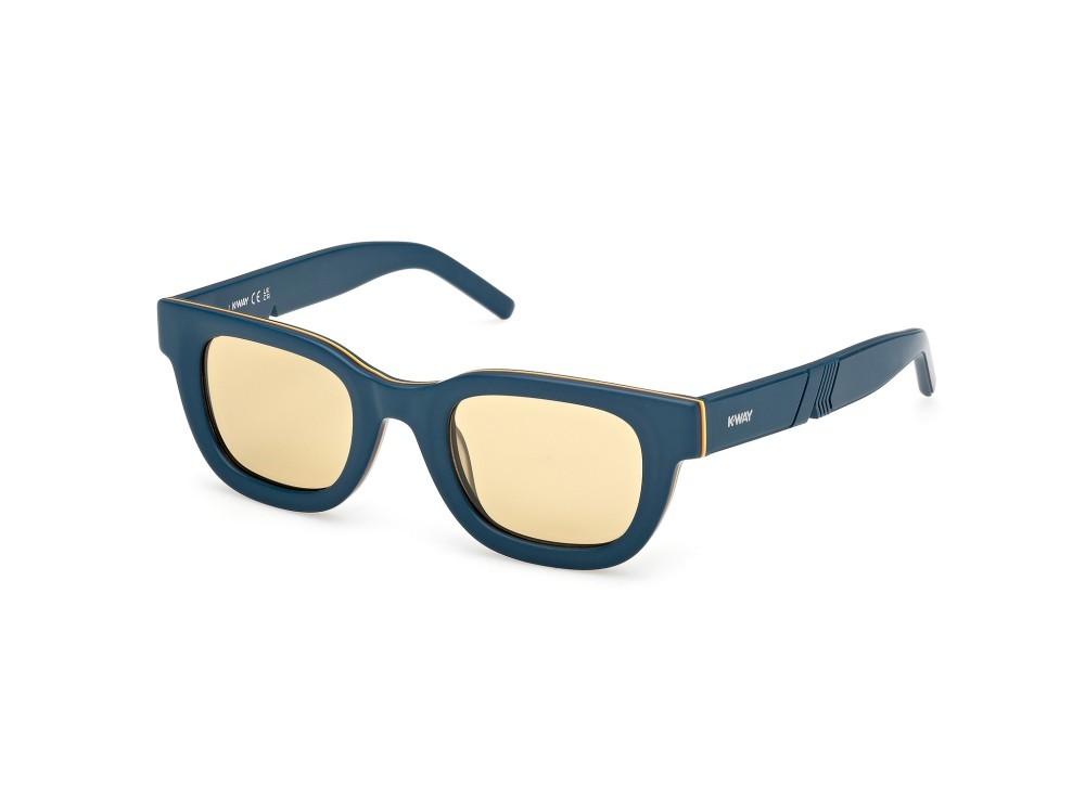 Sunglasses K-Way KW0004 (88J) color turchese opaco shape rectangle lenses roviex