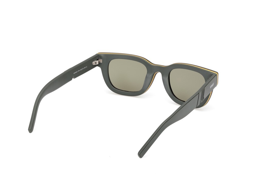 Sunglasses K-Way KW0004 (97N) color verde scuro opaco shape rectangle lenses verde