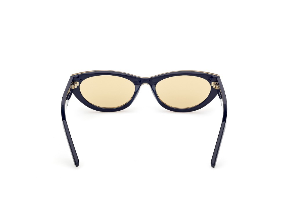 Occhiali da sole K-Way KW0005 (56J) colore avana/monocolore - blu lucido forma cat eye lenti roviex